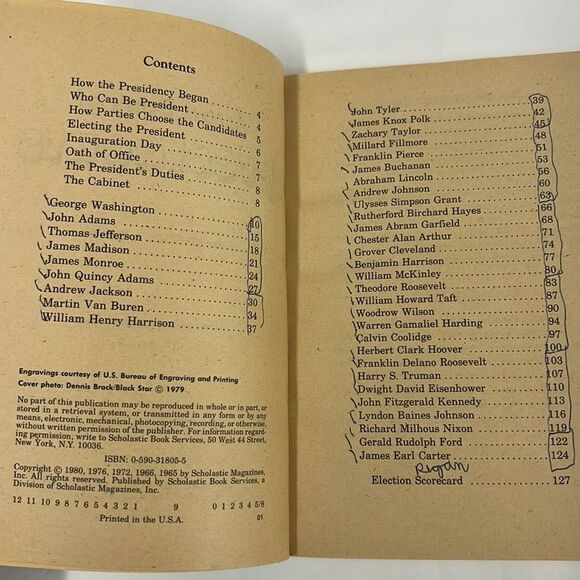 Arrow Book of Presidents 1979 - Picture 3 of 4